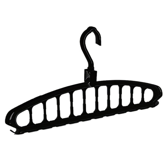 Eleven-hole multi-functional rotating clothes hanger