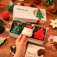 High Gift Box D (Deer + Rabbit House + Snowflakes)