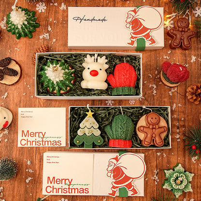 🎄Christmas Tree Deer Shape Aromatherapy Candle Gift Box