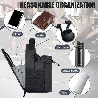 Magnetic fitness bag