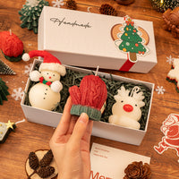 High Gift Box E (Snowman with Scarf + Gloves + Deer)