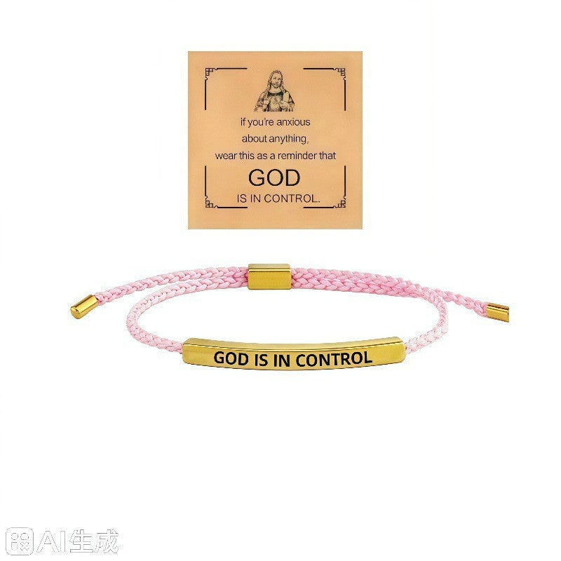 Pink cord + gold