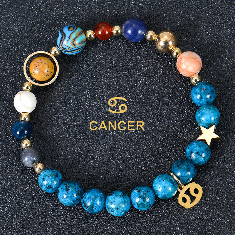 Eight planets and 12 constellations bracelet