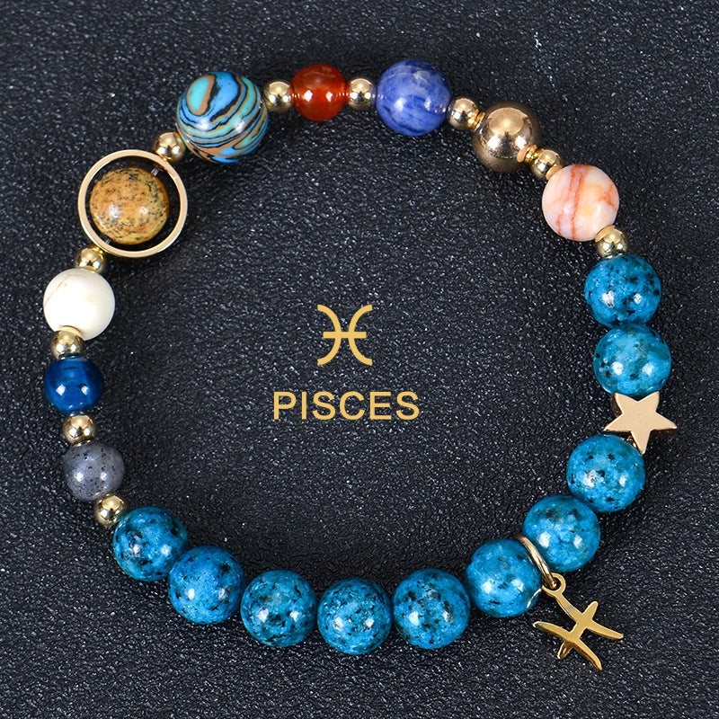 Eight planets and 12 constellations bracelet