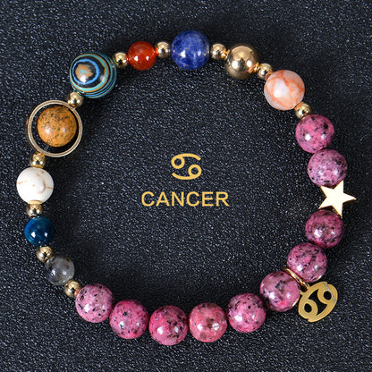 Eight planets and 12 constellations bracelet