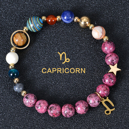 Eight planets and 12 constellations bracelet