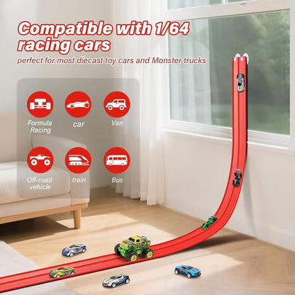 🎄🎁 2025 Christmas Surprise Gift: DIY Flexible Racing Track Toy 🚗✨