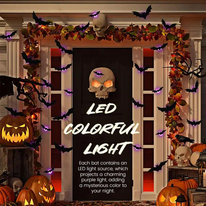 🎁Halloween Eve Promotions 🔥LED Glowing Bat Group