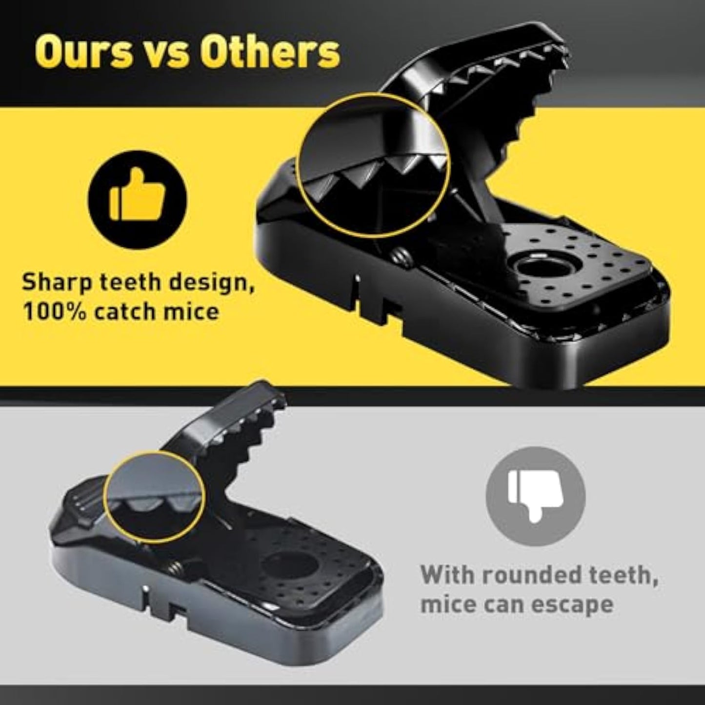 🔥Small indoor and outdoor mousetrap, reusable mousetrap, quick set house mousetrap