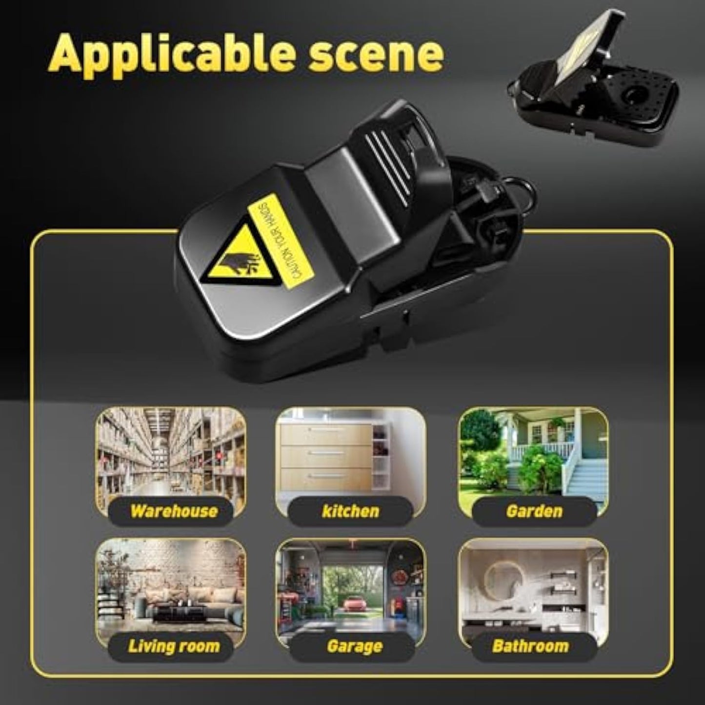 🔥Small indoor and outdoor mousetrap, reusable mousetrap, quick set house mousetrap