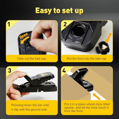 🔥Small indoor and outdoor mousetrap, reusable mousetrap, quick set house mousetrap